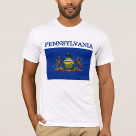 Pennsylvania Statlig flagga Bella Canvas T-shirt