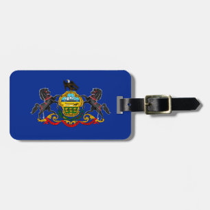 Pennsylvania Statlig flagga Design Bagagebricka