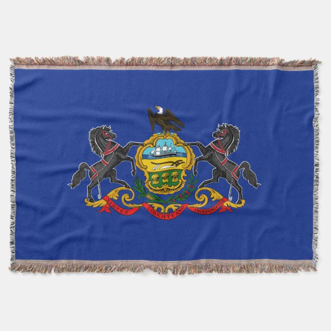 Pennsylvania Statlig flagga Design Decor Mysfilt (Framsidan)