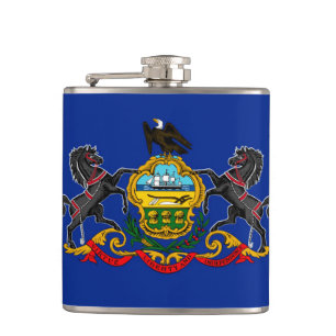 Pennsylvania Statlig flagga Design Fickplunta