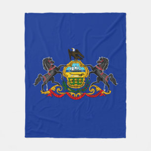 Pennsylvania Statlig flagga Design Fleecefilt