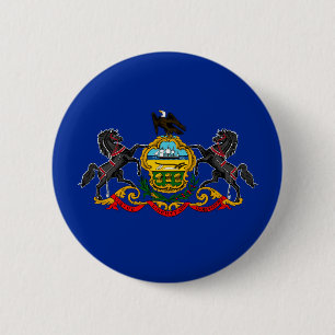 Pennsylvania Statlig flagga Design Knapp