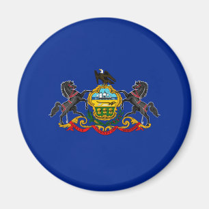 Pennsylvania Statlig flagga Design Magnet