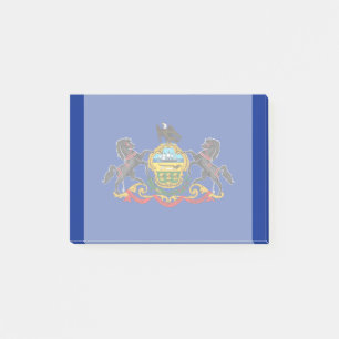 Pennsylvania Statlig flagga Design Post-it Block