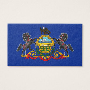 Pennsylvania Statlig flagga Design Visitkort
