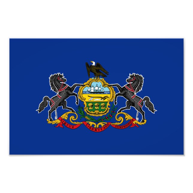 Pennsylvania Statlig flagga Fototryck (Framsidan)