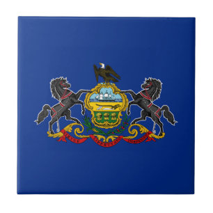 Pennsylvania Statlig flagga Kakelplatta