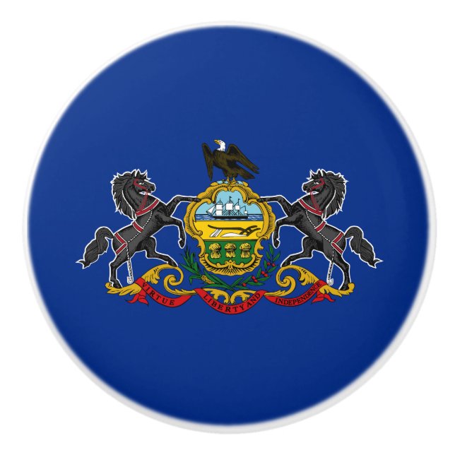 Pennsylvania Statlig flagga Knopp (Framsidan)