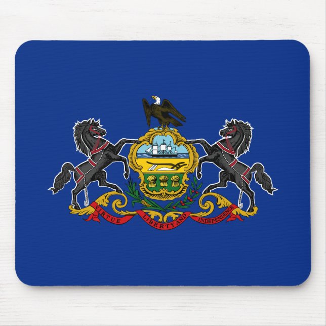 Pennsylvania Statlig flagga Musmatta (Framsidan)