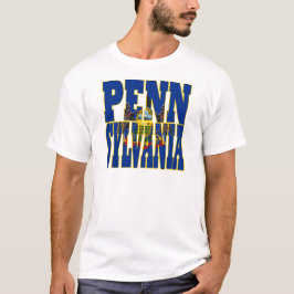 Pennsylvania statlig flagga t-shirt