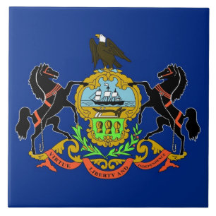Pennsylvania Statlig flagga Tile Kakelplatta