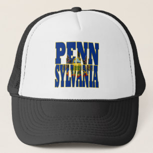 Pennsylvania statlig flagga truckerkeps