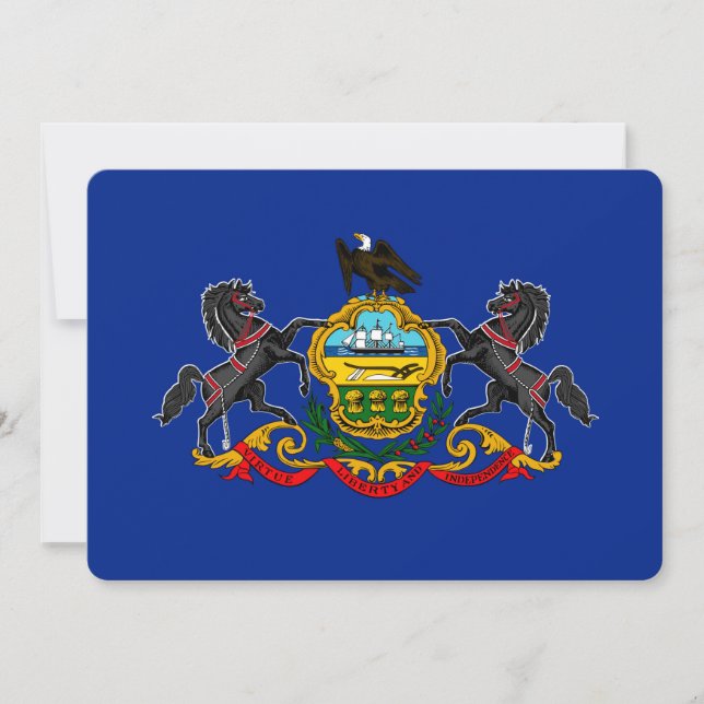 Pennsylvania statlig flaggadesign (Framsida)