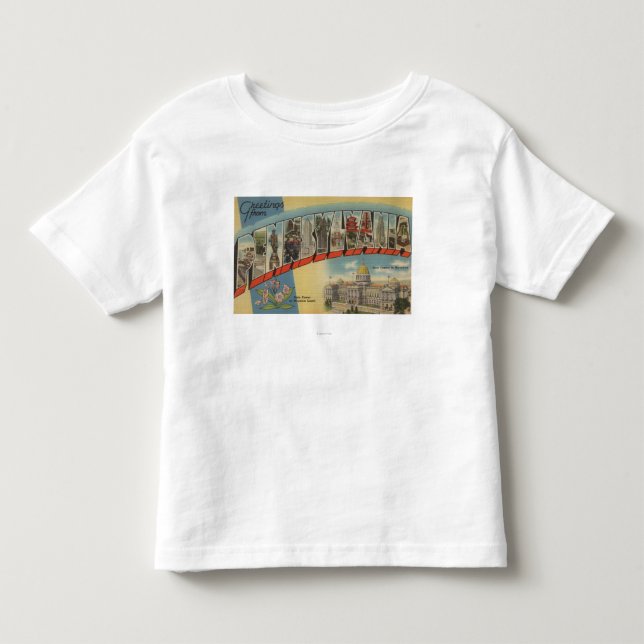 Pennsylvania (statlig huvudstad/blomma) 2 tee shirt (Framsida)