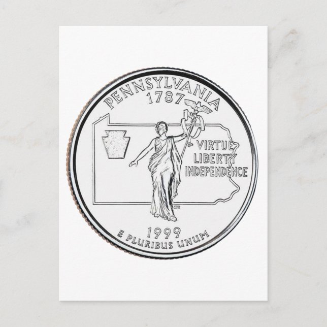 Pennsylvania-statskvartal Vykort (Framsida)