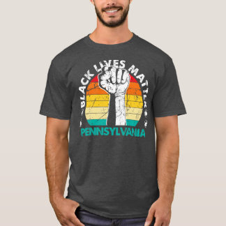Pennsylvania - svart politisk protest t shirt