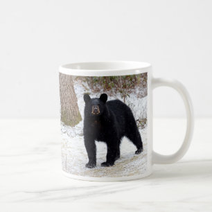Pennsylvania svartbjörn i vinter kaffemugg