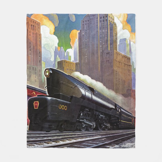 Pennsylvania Tåg av Okänd Fleecefilt (Framsidan)