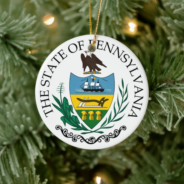 Pennsylvania-tecken Julgransprydnad Keramik (Träd)