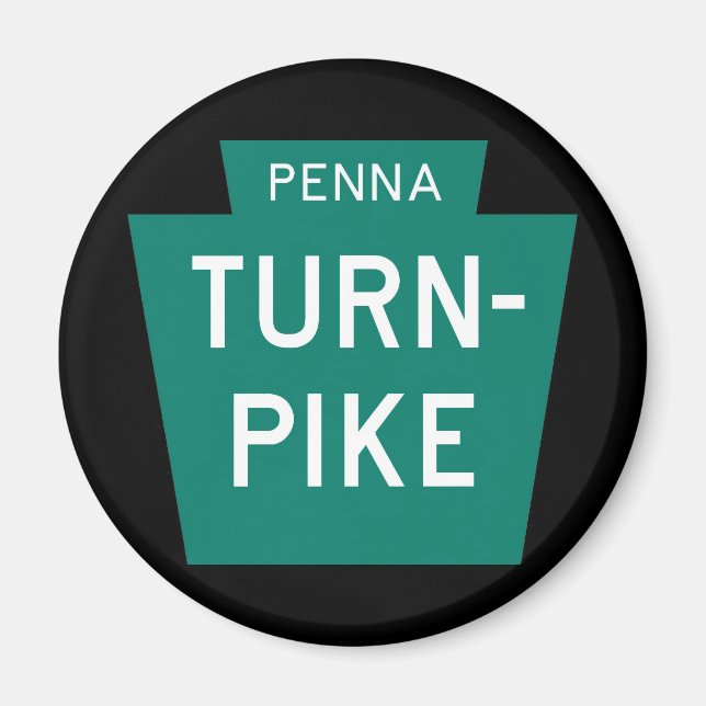 Pennsylvania Turnpike Magnet (Framsidan)