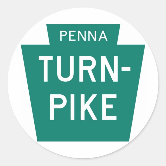 Pennsylvania Turnpike Runt Klistermärke (Framsida)