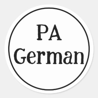 Pennsylvania-tyska runda klistermärken