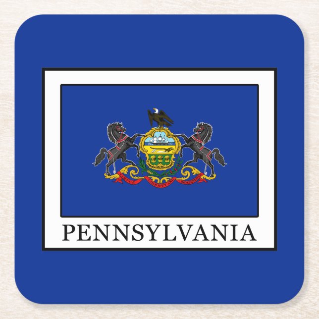 Pennsylvania Underlägg Papper Kvadrat (Framsidan)