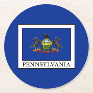Pennsylvania Underlägg Papper Rund