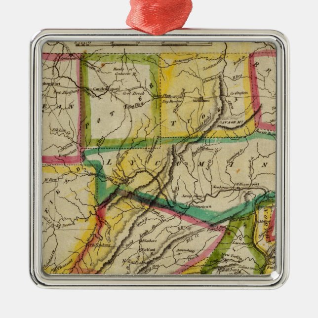 Pennsylvania upplaga 1818 julgransprydnad metall (Framsidan)