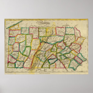 Pennsylvania upplaga 1818 poster