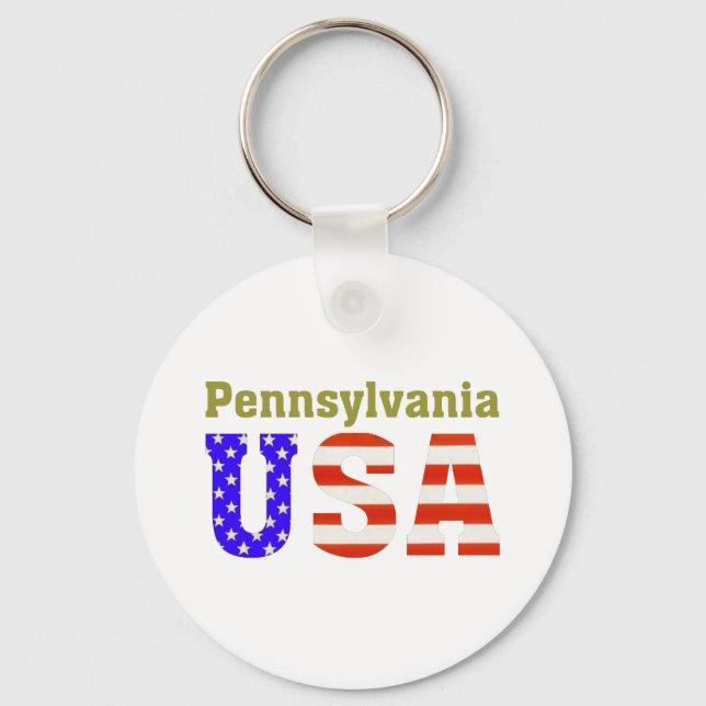 Pennsylvania USA! Nyckelring (Framsida)