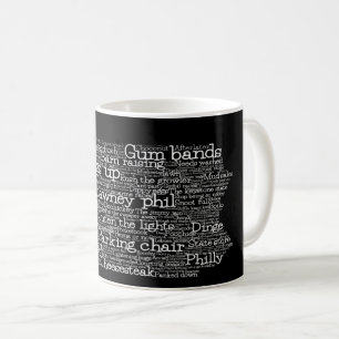 Pennsylvania USA Slang Ord Art Karta Coffee Mugg