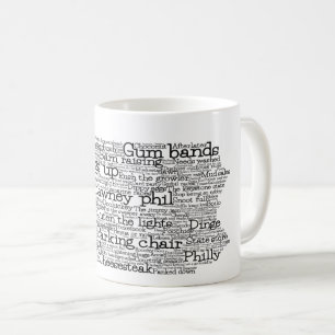 Pennsylvania USA Slang Ord Art Karta Coffee Mugg