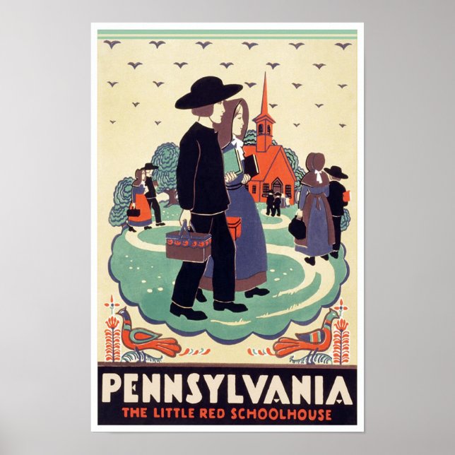 Pennsylvania Vintage affisch (Framsidan)