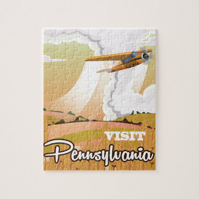 Pennsylvania vintage-resaaffisch pussel (Vertikal)