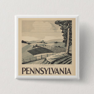 Pennsylvania - Vintage WPA Poster - Jordbruk och F Knapp