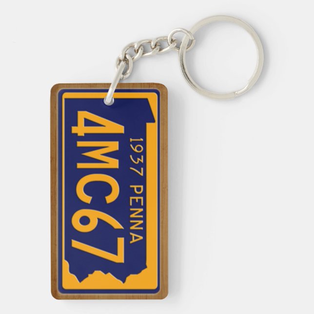 Pennsylvania vintageregistreringsskylt 1937 (Baksidan)