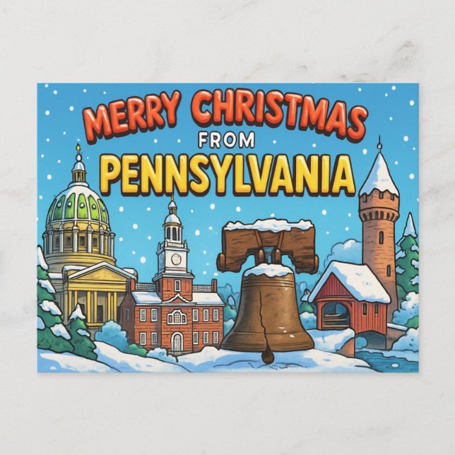 PENNSYLVANIA-vykort Vykort (Framsida)