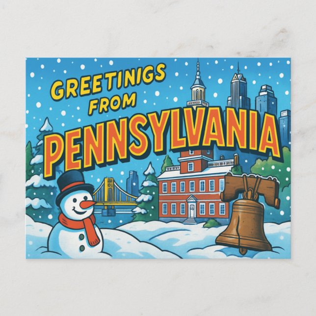 PENNSYLVANIA-vykort Vykort (Framsida)