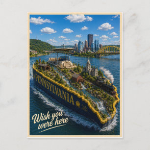 Pennsylvania   Wish You Were Here   Statserie Vykort