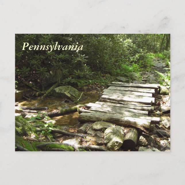 Pennsylvania Wooden Bridge Vykort (Framsida)