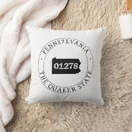 Pennsylvania Zip Code Pillow Kudde