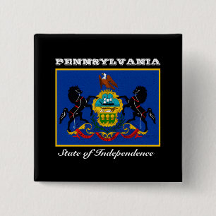 Pennsylvaniaflagga Knapp