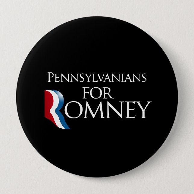 Pennsylvanians för Romney - .png Knapp (Framsida)