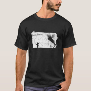 Pennsylvanias flygfiske Brook Trout Distress T Shirt