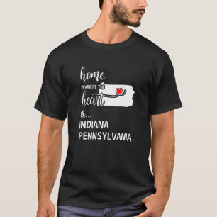 Pennsylvanias hem är där hjärtat är Indiana Co T Shirt