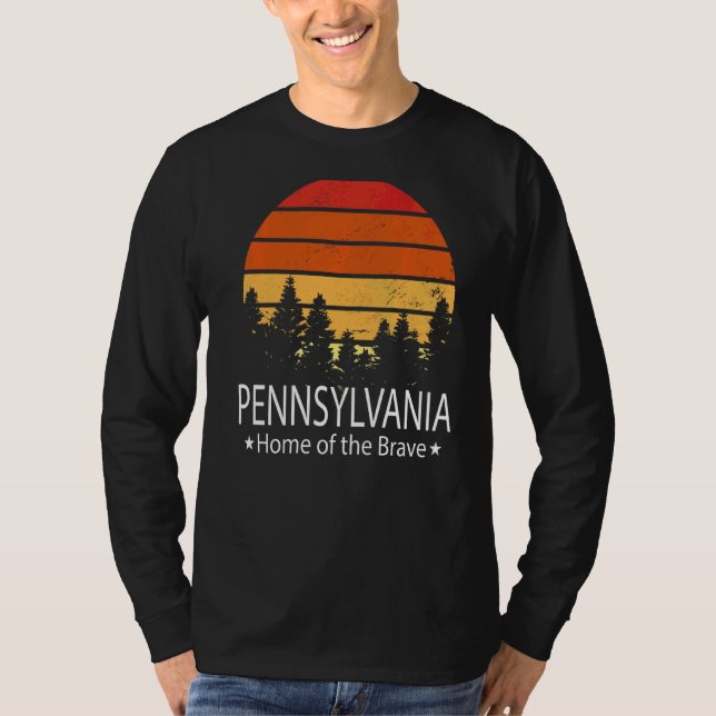 Pennsylvanias Modiga Pennsylvanias hemvist T Shirt (Framsida)