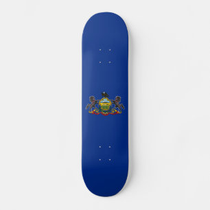Pennsylvanias statsflagga mini skateboard bräda 18,5 cm