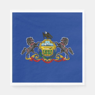 Pennsylvanias statsflagga pappersservett