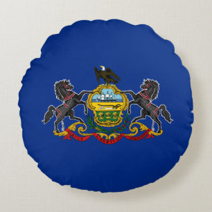 Pennsylvanias statsflagga rund kudde